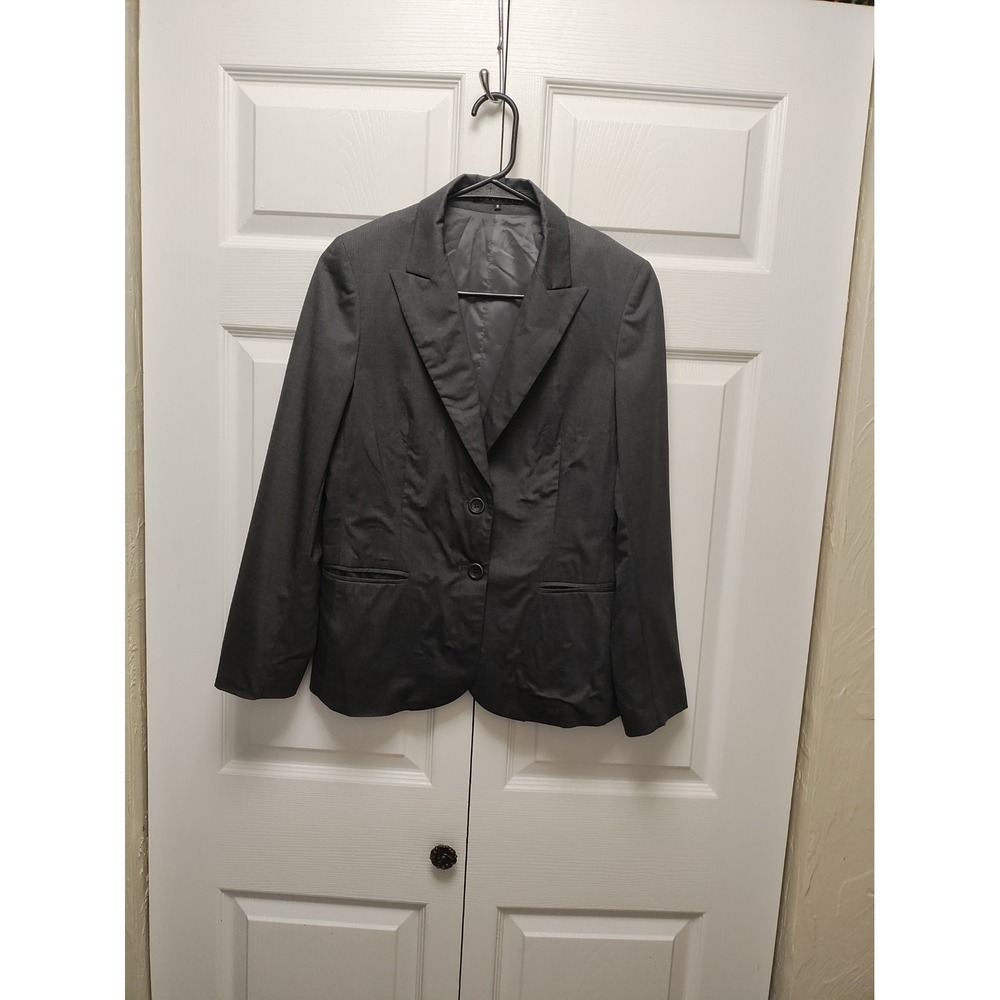 Theory Women's Black Wool Blazer Jacket Size 8 Tailored Career Business